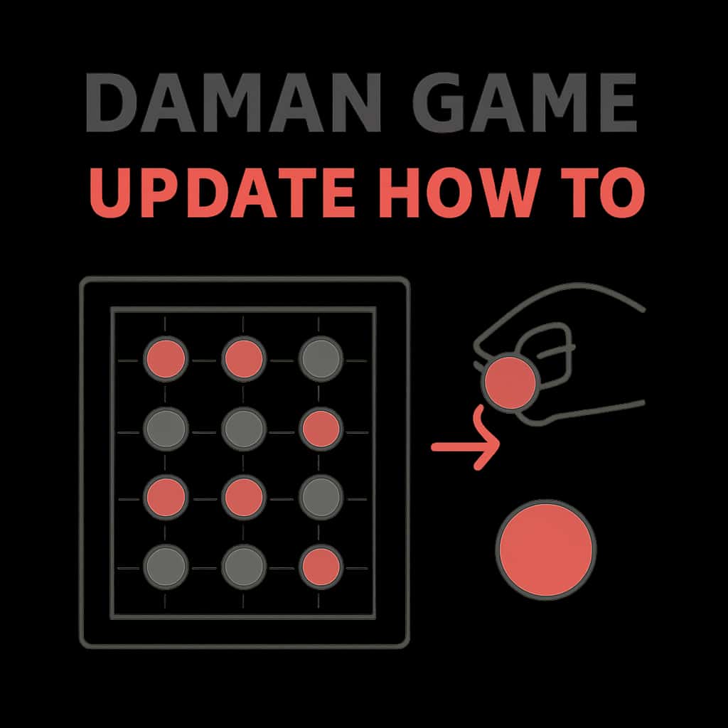 Illustration of steps to update Daman Game.
