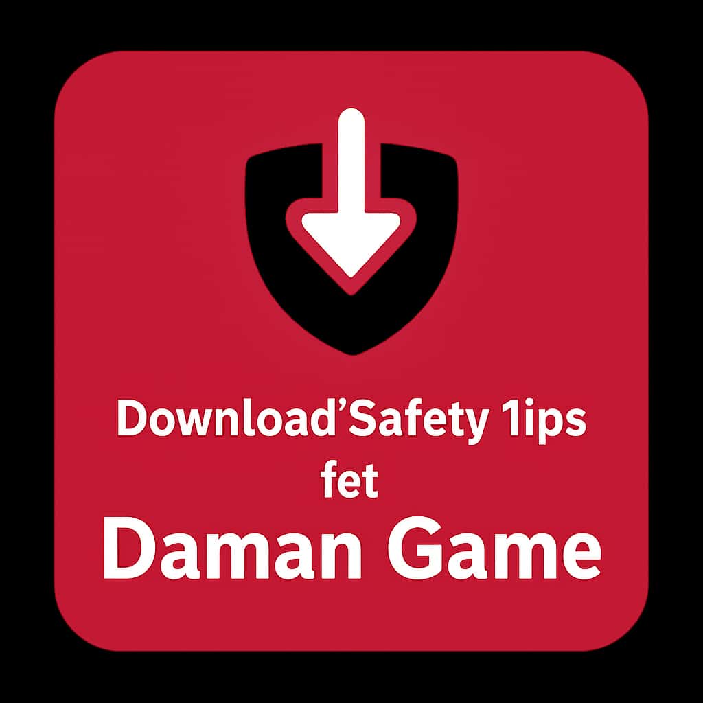 Icon representing download safety tips for Daman Game.