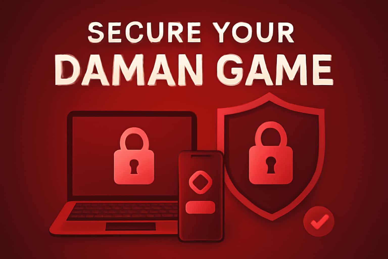 Informational graphic about securing your Daman Game account.