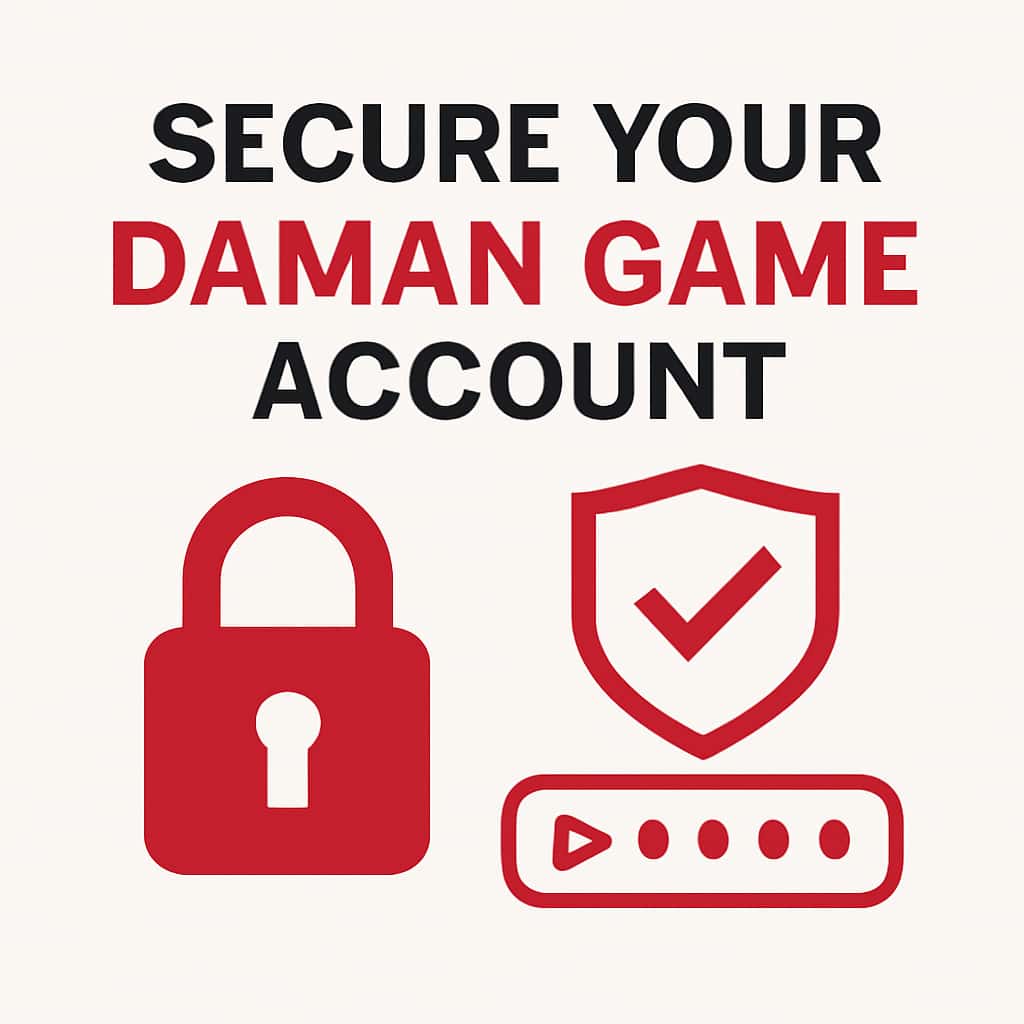 Diagram explaining account security measures for Daman Game.