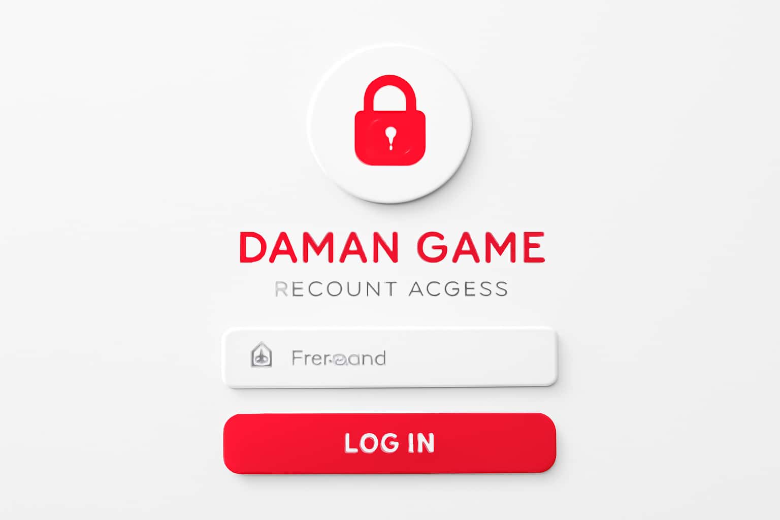 Daman Game Account Access Interface